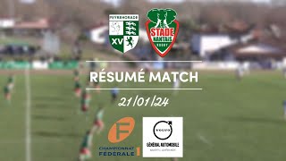 Résumé Peyrehorade  Stade Nantais 210124 Fédérale 1 [upl. by Baten916]