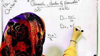 Quartiles deciles and percentiles for grouped and ungrouped data ch 3 lec 8 [upl. by Attenhoj]