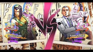 quotJoJos Bizarre Adventure Ermes vs Kosaku  AllStar Battle R PS5 Gameplayquot [upl. by Ramo]