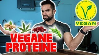 DIE BESTEN VEGANEN PROTEINE  MUSKELAUFBAU [upl. by Celestyna]