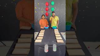 Sister vs Brother Roll Ball or Guess or Balloon Pop Challenge shorts Game [upl. by Anit]