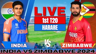 🔴 Live India vs Zimbabwe T20 Live Match Score amp Commentary  Live Cricket Match Today IND vs ZIM [upl. by Adlin]