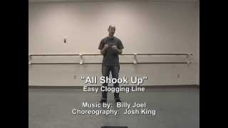 All Shook Up  Easy clogging routine walkthrough choreography by Josh King [upl. by Eizle]