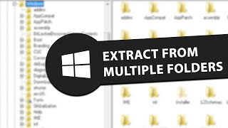 How To Extract Files From Multiple Folders [upl. by Elleinaj]