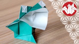 Tuto Origami  Grenouille bavarde Senbazuru [upl. by Linnet]