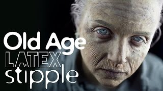 Old Age Latex Stipple Makeup Tutorial [upl. by Ynwat]