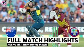 Australia vs West Indies 12th Warmup Match Highlights  ICC World Cup 2024  AUS vs WI Highlights [upl. by Adnanref]