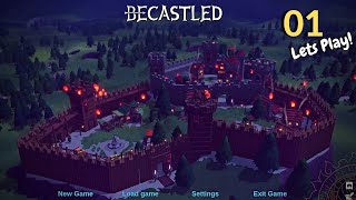 Becastled Gameplay Getting started  RTS  Medieval wave defence  Lets Play Episode 1 [upl. by Antonio]