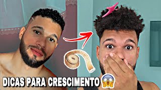 DICAS PARA O CABELO CRESPO E CACHEADO CRESCER MAIS RÁPIDO 📏 😱 tudo oque eu faço [upl. by Spanjian]