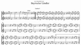 Bayrischer Ländler  für 2 Klarinetten [upl. by Moll]