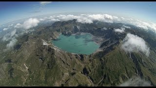 🇵🇭 Mount Pinatubo Flyover  Philippines [upl. by Forelli]