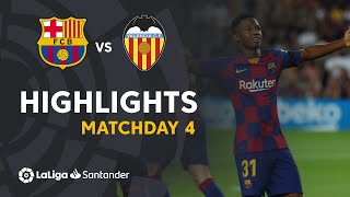 Highlights FC Barcelona vs Valencia CF 52 [upl. by Arukas]