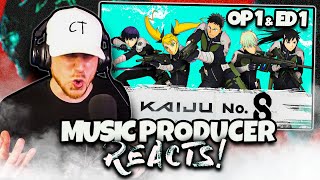 Music Producer Reacts to KAIJU NO 8 OP 1 amp ED 1 🔥🔥 Abyss amp Nobody [upl. by Larina]