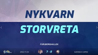 Highlights  SVC Kvartsfinal 1  Nykvarn vs Storvreta IBK  24 nov [upl. by Sokairyk]