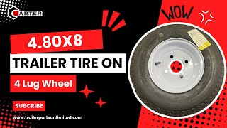 480x8 Trailer Tire On 4 Lug Wheel [upl. by Kelwunn]