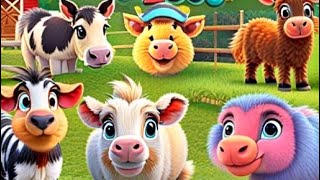 Animal Names  Learn Spelling and Pronunciation in English  Farm animals and zoo animals names [upl. by Yllitnahc]