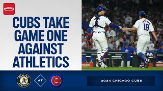 RECAP Cubs take the series opener [upl. by Onitsirc]