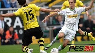 Borussia Dortmund  Borussia Mönchengladbach  1 Bundesliga 25 Spieltag  pes 2014 [upl. by Alimrahs]