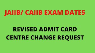 JAIIBCAIIB New Exam Dates 2021 [upl. by Annayrb]