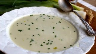 Soup Recipe Cold Vichyssoise Soup by CookingForBimboscom [upl. by Marshal]