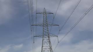 Electricity Pylons close up Cambridgeshire UK 30mar2021 308p Fd 4k [upl. by Oile]