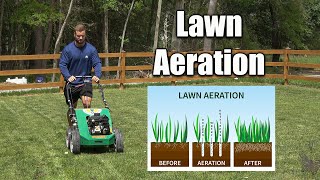 Aerating Lawns When its Done and Why [upl. by Onaicnop]