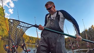 300 lb catfishing challenge Part 3  how to catch catfish in the winter [upl. by Concettina334]