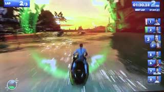 Kinect Sports Rivals RockWave Racing Gameplay [upl. by Romy]