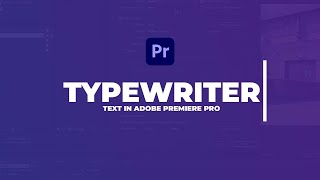 Typewriter Effect in Premiere 2018  Free Download Template [upl. by Odraode]