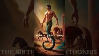 The birth of Erichthonius 🧜‍♂️🐍The legendary king of Athens 🫅ai athena greekmythology [upl. by Olwena]