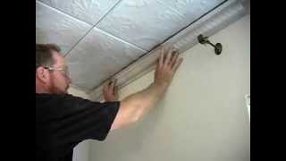 Tin Ceiling Installation Complete SnapLock Video [upl. by Maleeny]