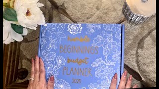 Unboxing Humble Beginnings Budget planner [upl. by Eiramit223]