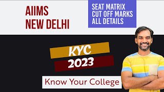 AIIMS New Delhi cut off  know your college 2023 [upl. by Edialeda]