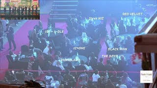 BLACK PINK RED VELVET STRAYKIDS GIdle IZONE MOMOLAND Reaction to Seventeen Stage 4K 190123 [upl. by Mccreery]