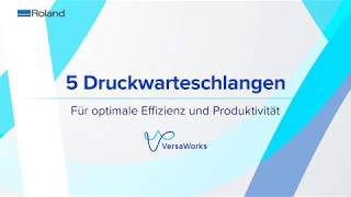 VersaWorks 6 Druckwarteschlangen [upl. by Anivlem]