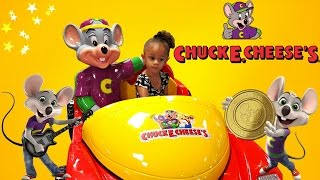 Chuck E Cheese Family Fun Indoor Games and Activities For Kids Children Play Area Video [upl. by Jarlen641]