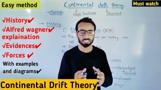 Continental Drift Theory  Distribution of oceans and continents  Alfred wagner  ZoogeographyCss [upl. by Lathrope970]