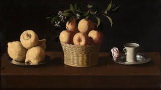 Encounters with the Collection from Home Zurbaráns quotStill Life with Lemons Oranges and a Rosequot [upl. by Yralam865]