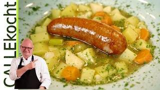 Holsteiner Kartoffelsuppe  Der wahre Kartoffeleintopf mit Mettenden [upl. by Nole]