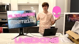 Alienware AW2721D UnboxingA 240hz 1440p Gaming Beast [upl. by Nwahsit877]