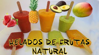 COMO HACER HELADOS DE FRUTAS TOTALMENTE NATURAL [upl. by Leumel630]