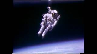 Astronaut Bruce McCandless II Floats Free in Space [upl. by Notloc]