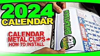 DIY 2024 COMMERCIAL CALENDAR NO RIMMING MACHINE NO PROBLEM Part 1 [upl. by Elleryt]