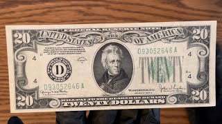 HOW MUCH IS A 1934 20 DOLLAR BILL WORTH IN VERY FINE CONDITION [upl. by Juni]