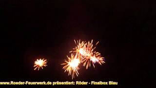 Röder Feuerwerk Finalbox Blau [upl. by Idihsar80]