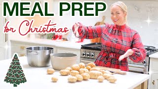 Meal Prep EVERYTHING for Christmas Day Prepping  Freezing made easy [upl. by Rebah]