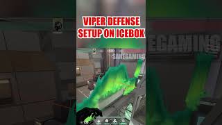 Viper defense setup Icebox🔥valorant valorantshorts valorantclips [upl. by Ob274]