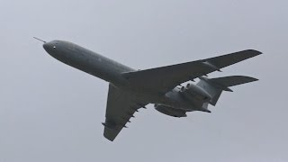 RAF Skylift Flypast Vickers VC10 Lockheed L1011 TriStar A330 Voyager Boeing C17 A400 [upl. by Ttegdirb724]