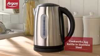 Cookworks WK8256HY Stainless Steel Jug Kettle  Argos Review [upl. by Ardnaet]