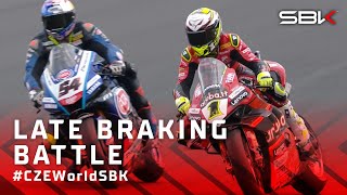 Razgatlioglu amp Bautistas remarkable Race 2 battle at Most ⚔️  CZEWorldSBK 🇨🇿 [upl. by Countess]